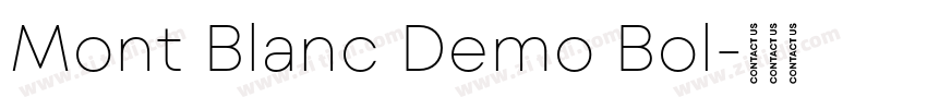 Mont Blanc Demo Bol字体转换